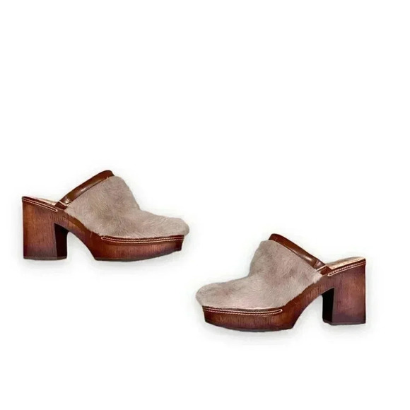 Korks by Kork-ease Lori Faux Fur Slip-On Clog Heel - Picture 4 of 7